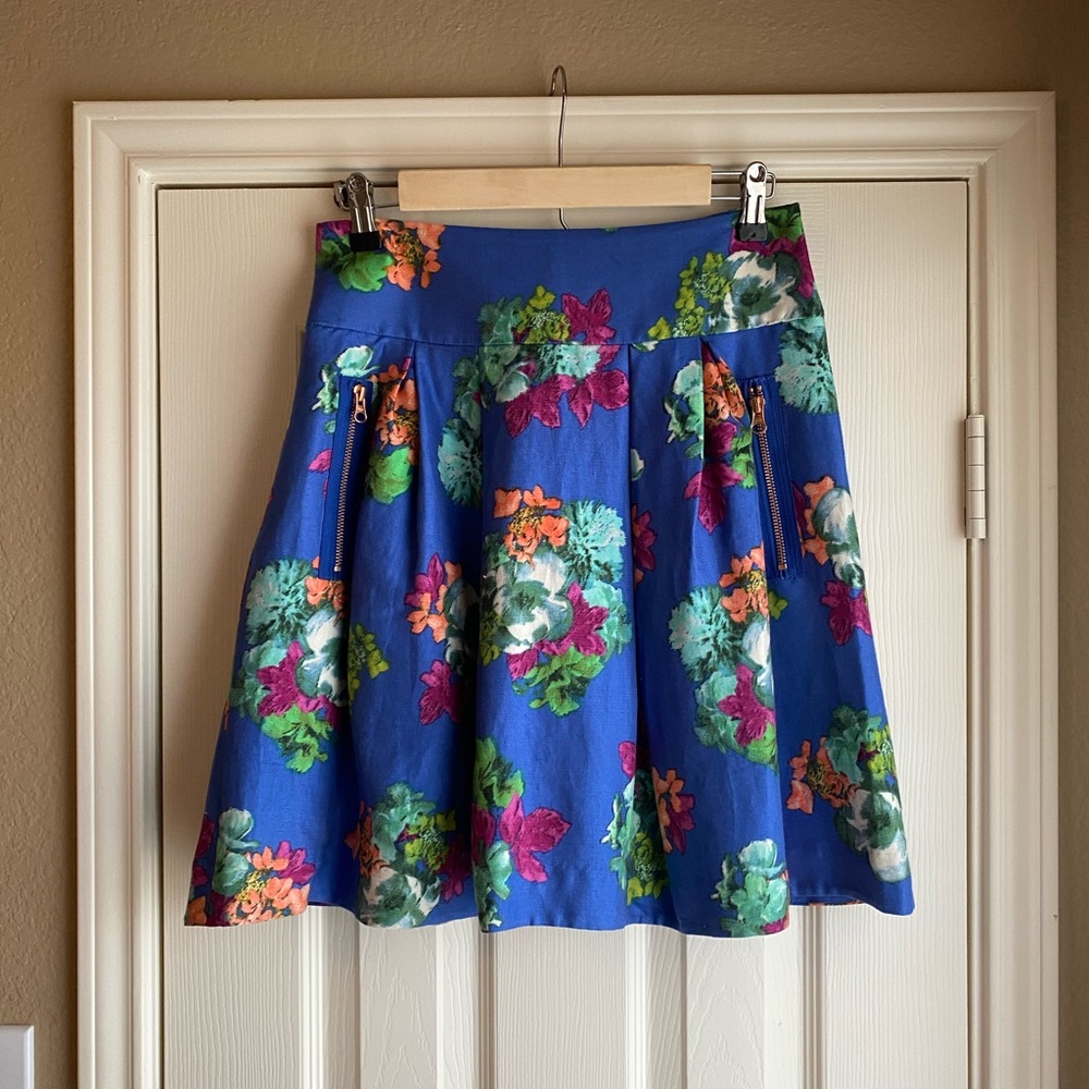 Anthropologie Floral Skirt